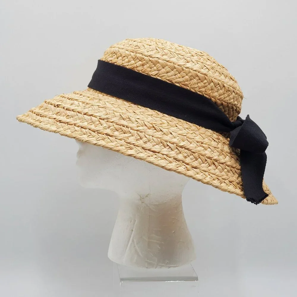 Helen Kaminski Classic 5 Raffia Woven Wide Brimmed Hat